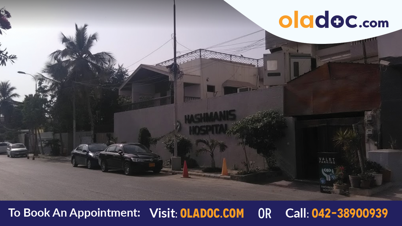 Building of Hashmanis Hospital Karachi (Clifton)